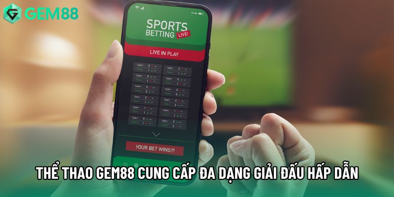 Thể thao gem88 cung cấp đa dạng giải đấu hấp dẫn